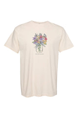 Floral Mason Jar Ivory Short Sleeve Tee