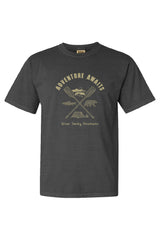 Adventure Awaits Crossed Oars Pepper Short Sleeve Tee