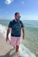 Adventure Awaits Crossed Oars Pepper Short Sleeve Tee